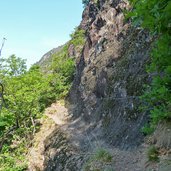 leiferer hoehenweg ober brantental felsiger abschnitt gesichert