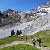 blick richtung scheibenkofel und hintergratkopf ortler