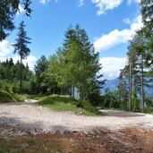 weg kurve bei abzweigung zu hochwand cislon truden