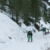 ski und rodeln auf weg nr bei brixner skihuette afers