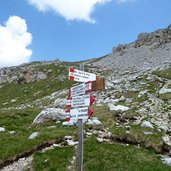 feudo pass wanderwege wegweiser