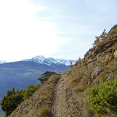 vinschger hoehenweg bei goldrain herbst