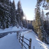 winterweg obereggen richtung oberholz neben rodelbahn