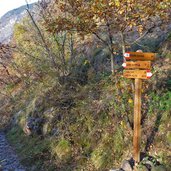 wanderweg abstieg nach vilpian