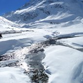 talschluss pfelderer tal bei lazinser alm winter