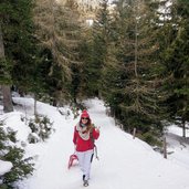 risalita sentiero invernale passo resia anstieg winterweg reschenpass