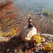 bergweg abstieg nach kurtatsch