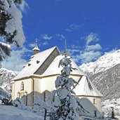 ridnaun dorf kirche winter