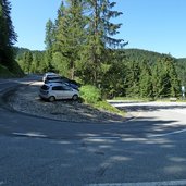 parkplatz an nigerpass strasse kehre