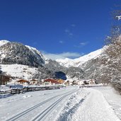 schnee ski langlaufloipe winter bei maiern ridnauntal