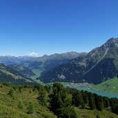 aussicht auf reschensee