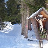 weg von rosswagen richtung rittnerhorn winter