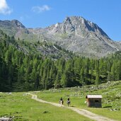 reiter am weg zur penaudalm