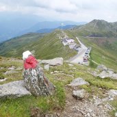 penser joch gaensekragen rundweg markierung passhoehe gasthof parkplatz