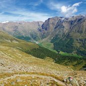 aussicht schnalstal talschluss mit kurzras