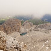 klettersteig kesselkogel sicht auf antermoiasee