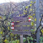 wegweiser bei steg im eisacktal