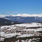 aussicht auf deutschnofen winter