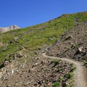 weg aufstieg zur oberetteshuette