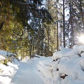 weg von moos zur nemeshuette winter