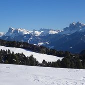 villanderer alm winter blick auf dolomiten fr