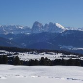 villanderer alm winter blick auf dolomiten fr