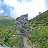 wegweiser bei gitschberg zassleralm