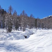 winter weissbrunn tal ulten weg