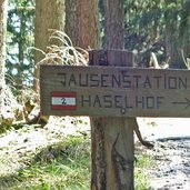 wegweiser jausenstation haselhof