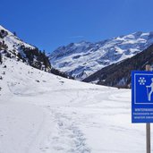 winterwanderweg und langlaufloipe melager alm langtaufers