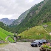 vorderkaser im pfossenthal ende der asphaltierten strasse