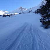 winterweg bei riedl kaser alm