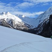 blick richtung rotbachlspitz winter pfitschtal