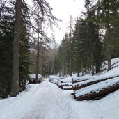 weg nr bei obereggen winter