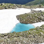 firnsee schmelzwasser bei sarner weisshorn