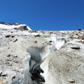 cevedale zufallspitze gletscherzunge gletscherschmelze eis schmilzt