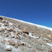 cevedale zufallspitze gletscherzunge gletscherschmelze eis schmilzt