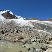 cevedale zufallspitze gletscherzunge gletscherschmelze eis schmilzt