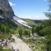 weg unter langkofel