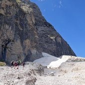 weg zum col ciaulonch bei schneefeld