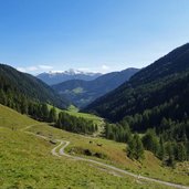 weg jaufental bei schlupperalmen