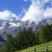 blick richtung hoher first mit gletscher