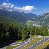 umbrail pass strasse bei santa maria val muestair ch kehren