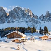 Villnoess Geisleralm Geisler Winter