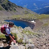 kassianspitze bergsee person