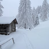 winterwald bei rosengarten karerpass huette