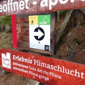 DSC Plimaschlucht Martell Schild Anfang Wanderweg