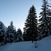 Maurerspitze Aufstieg Winter Pflersch