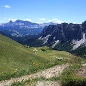 Kreuzjoch Richtung Campill Kreuzkofelgruppe 