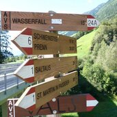 eingang kalmtal wegweiser wanderwege